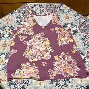 Soft floral tank top